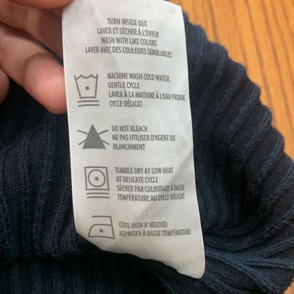 Denver Hayes Black Knit Turtleneck Sweater Size Medium - Picture 8 of 8